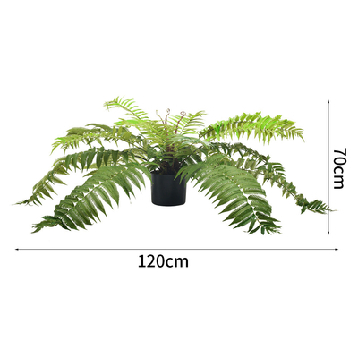 High Uv Proof Outdoor Artificial Potted Floor Plants Fern Tree For Garden Decoration