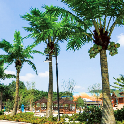 Custom Height 3-30m Evergreen Artificial Coconut Palm Tree For Outdoor Events