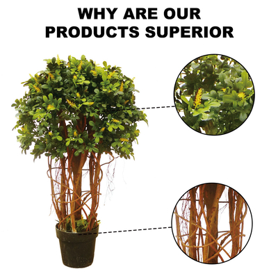 Boxwood Tree With Multi Trunks Artificial Boxwood Tree For Indoor Decoration