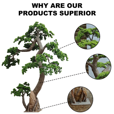 Customized Large Artificial Pine Tree Branches Decoration Fiberglass