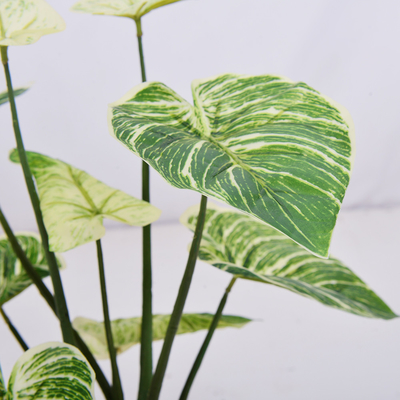 Artificial Small Green Potted Plants 32cm High 37cm Wide Evergreen Table Plants