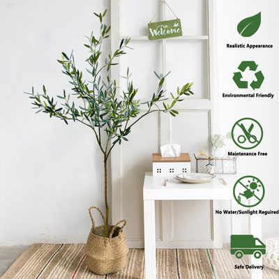 Artificial Indoor Potted Plant Olive Tree 120cm 160cm No Maintennance Floor Plant