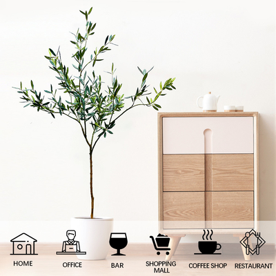 Artificial Indoor Potted Plant Olive Tree 120cm 160cm No Maintennance Floor Plant