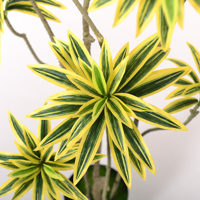 Artificial special-shaped dracaena Reflexa tree green home deco hotel office potted tree