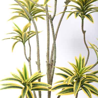 Artificial special-shaped dracaena Reflexa tree green home deco hotel office potted tree