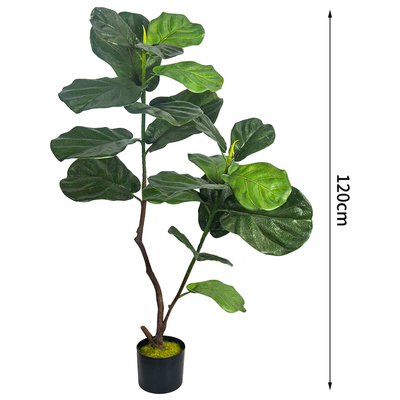 Bathroom Decorative Artificial Potted Floor Plants Fiddle Leaf Fig