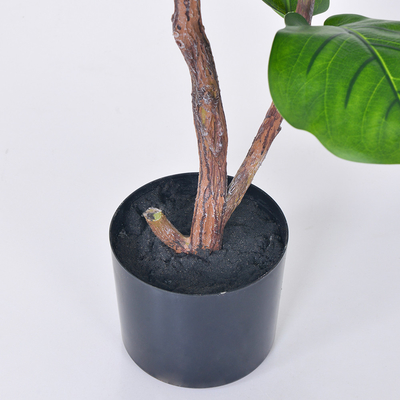 Bathroom Decorative Artificial Potted Floor Plants Fiddle Leaf Fig