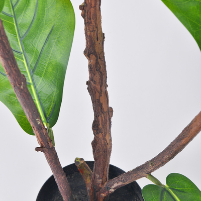 Bathroom Decorative Artificial Potted Floor Plants Fiddle Leaf Fig