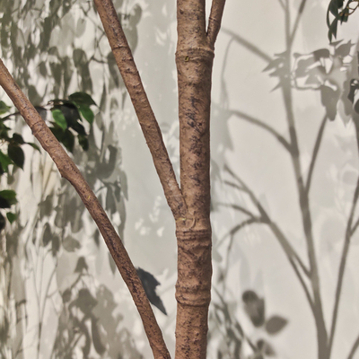 Custom Corner Artificial Ficus Tree Space Decoration Minimalist Style