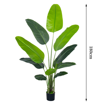 Multiple sizes Tall Bird of Paradise Artificial Tree  with Large Trunks and Realistic Leaves Big Faux Floor Potted Plants Fake Silk Plants for Home Office Living Room Decor Indoor