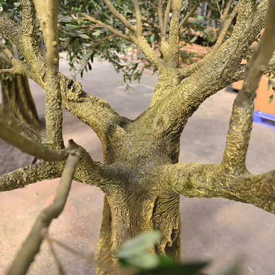 7ft 8ft or customized height most realistic large faux olive tree for indoor hotel lobby and outdoor (uv resistant)_
