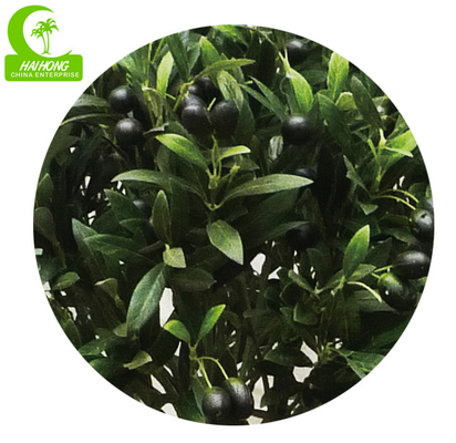 Anti Aging 110cm High Artificial Foliage Tree , Olive Tree Faux Plant Realistic