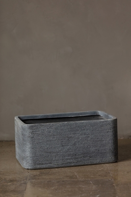 HAIHONG Gray Rectangular Outdoor Planters Artificial Plant Accessories