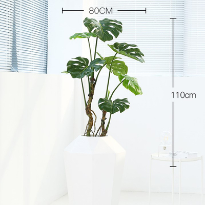 Nordic Bonsai Evergreen Monstera Artificial Potted Plant Ornament