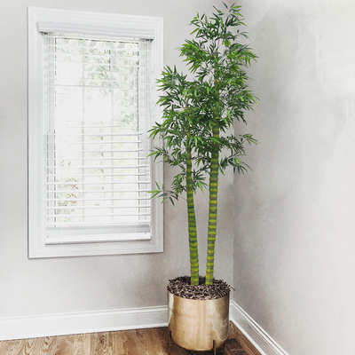 Buddha Bamboo Artificial Potted Floor Plants Indoor Landing Decorative