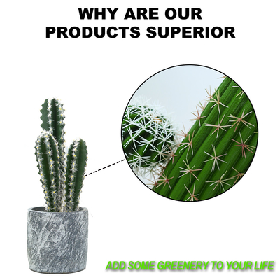 18cm All Season Artificial Potted Floor Plants Mini Bonsai Succulent Countertop Ornaments