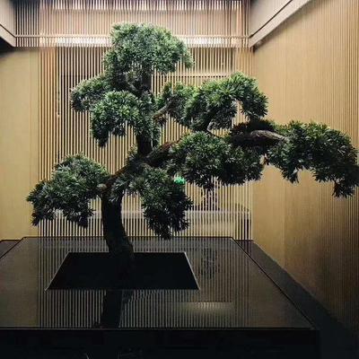 Large Outdoor Artificial Bonsai Tree 1M 2M 3M Green Pine Plant For Garden Centerpiece Decor