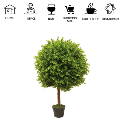 Customized Indoor Artificial Potted Floor Plants Boxwood Tree Decoration