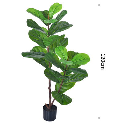 Bathroom Decorative Artificial Potted Floor Plants Fiddle Leaf Fig