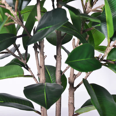 Tropical Faux Oak Tree Bonsai Plant Faux Rubber Tree Plant​ for Home & Garden Decorative Artificial Rubber Tree for Backyard Decor