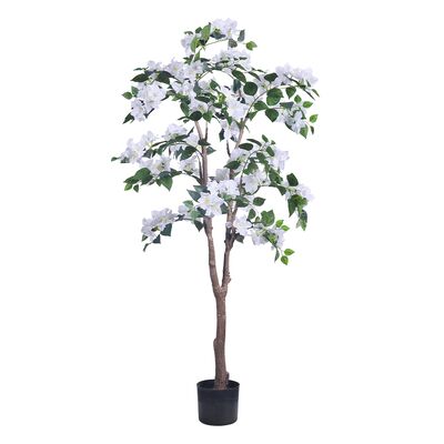 China Manufacturer Bougainvillea Tree Artificial Plant With white Flower For Home Office Mall Decor